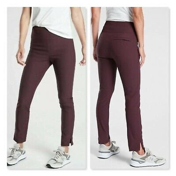 ATHLETA Wander Slim Ankle Pant 8 ( M Medium ) Antique Burgundy #486209 NEW - Picture 1 of 14